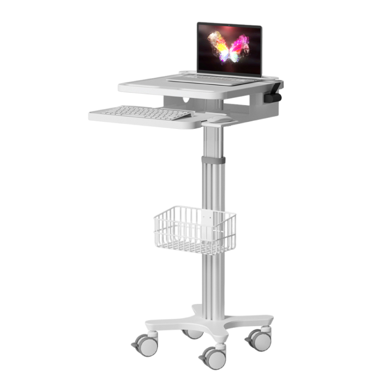Mobile Height-Adjustable Laptop Cart
