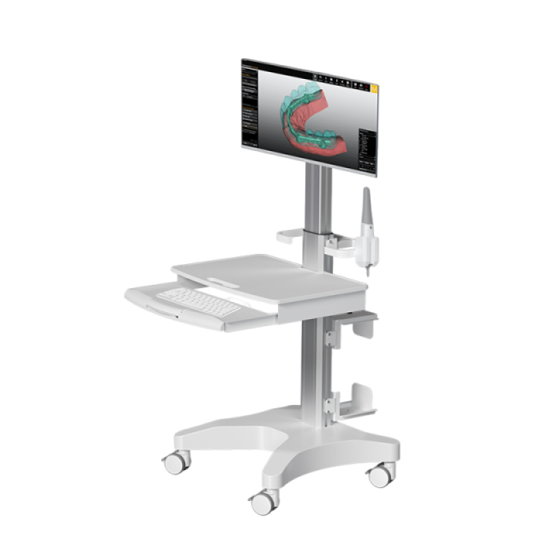 Mobile Intraoral Scanning Cart with Keyboard Slide&CPU Holder